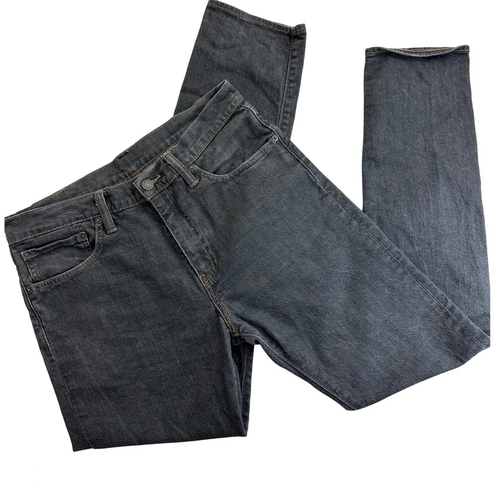 Men's Levi's 508 Slim Fit Jeans Gray Blue Wash Denim Pants Size 32x32 Casual‎